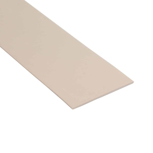 Beige Non Slip Commercial Stair Nosing 63mm x 32mm With PVC Insert Bullnose Stair Nosing