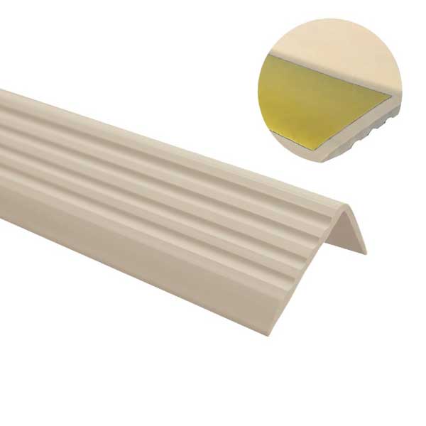 Beige Self Adhesive Stair Edge Nosing – Bullnose Step Edging Trim