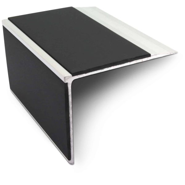 Aluminium Stair Nosing 75mm x 58mm Anti Slip PVC Insert - Image 15