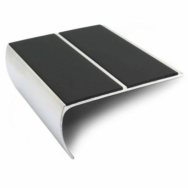 87mm x 40mm Aluminium Commercial Stair Nosing Anti Slip PVC Insert - Image 13