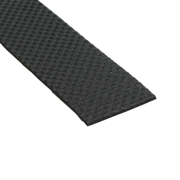 Black Commercial Stair Nosing 70mm x 40mm with Non Slip PVC Insert Tredsafe