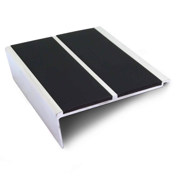 Commercial Aluminium Stair Nosing Edge Trim 93x32mm PVC Insert - Image 3