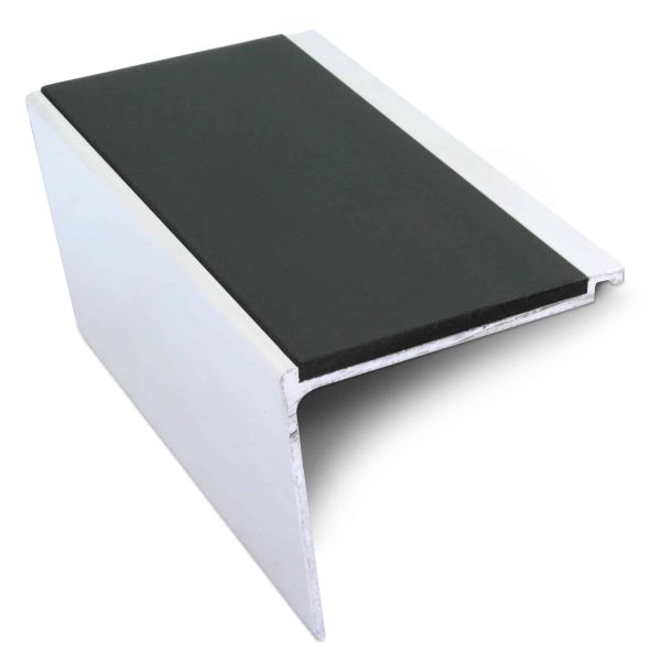 Black Non Slip Commercial Stair Nosing 60mm x 55mm PVC Insert Stair Nosing Edge Protection