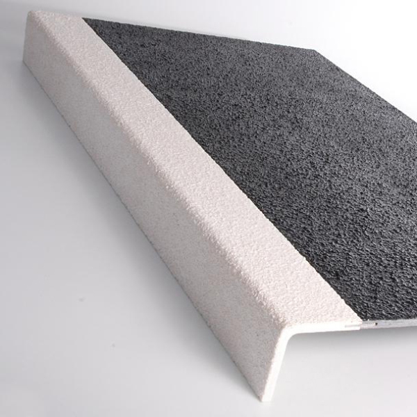Black White Medium Grit Stair Tread Cover Heavy Duty Non Slip