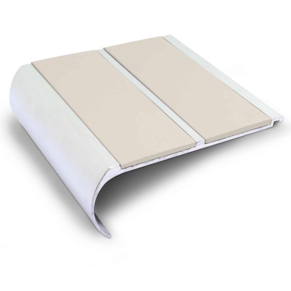 Canvas Commercial Stair Nosing 91mm x 35mm Non Slip PVC Insert Bullnose Stair Nosing Edge