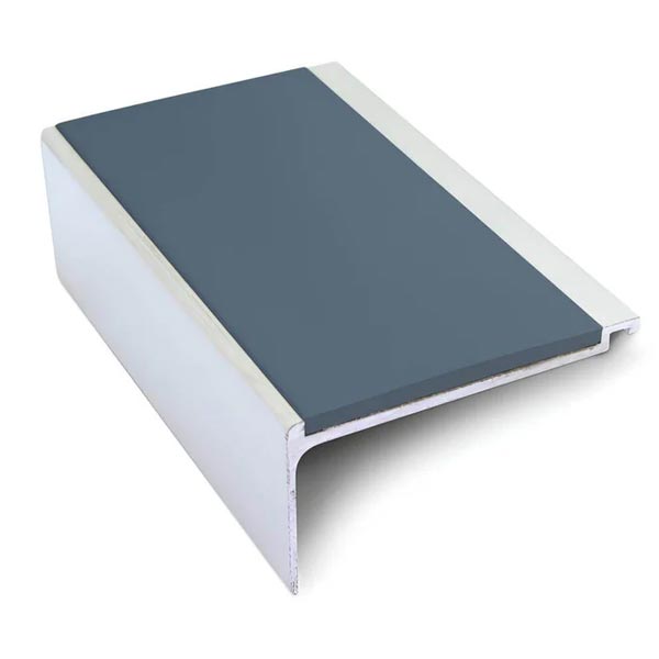 Cobalt Blue Commercial Stair Nosing 60mm x 32mm With PVC Insert Non Slip