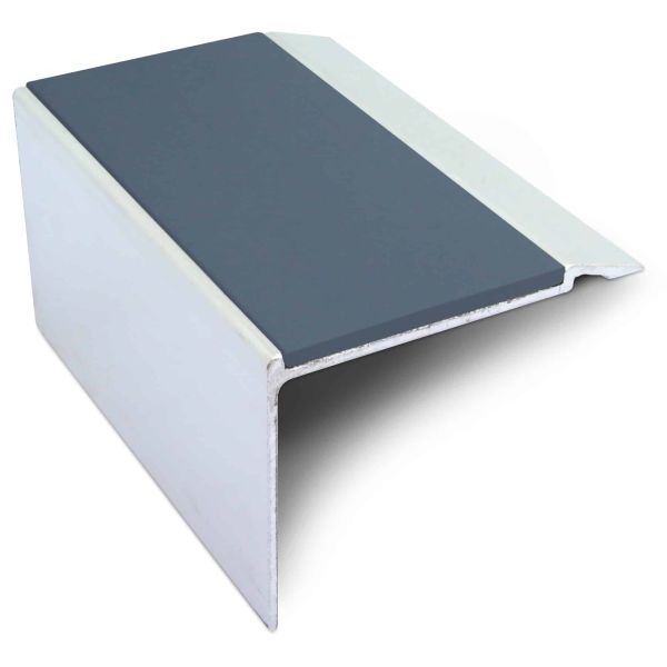 Cobalt Blue Commercial Stair Nosing 72mm x 55mm With PVC Insert Non Slip Stair Edge Trim