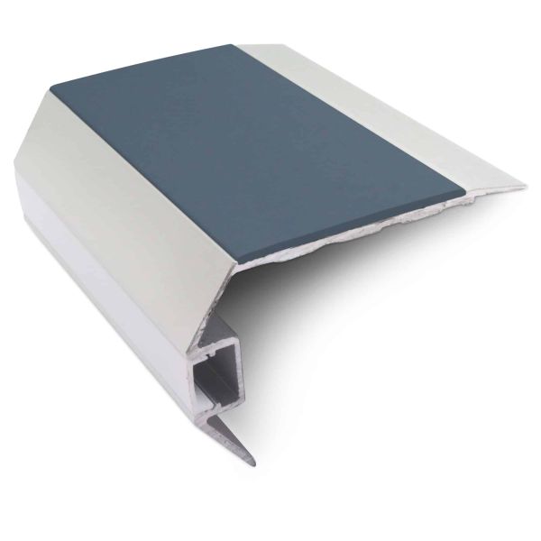 Cobalt Blue Commercial Stair Nosing 77.5mm x 48.5 mm Vision Light Down Tredsafe Non Slip