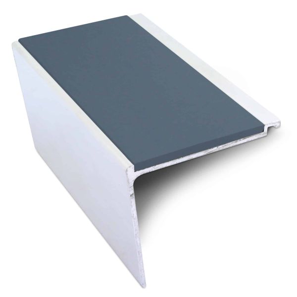 Cobalt blue Non Slip Commercial Stair Nosing 60mm x 55mm PVC Insert Stair Nosing Edge Protection