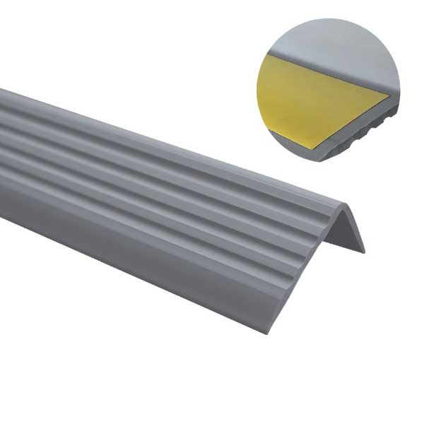 Dark Grey Self Adhesive Stair Edge Nosing – Bullnose Step Edging Trim