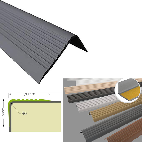 Anti Slip Rubber Bullnose Stair Nosing Angle Step Edge - Image 8