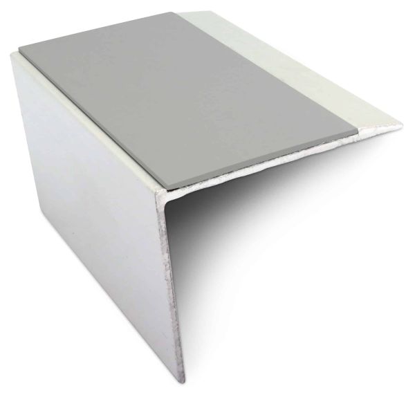 Dolphin Grey 67 x 55mm Aluminium Anti Slip Stair Nosing – DDA Compliant