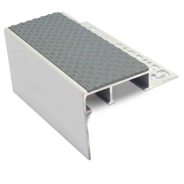 Dolphin Grey Ceramic Tile-In Nosing 10mm Flooring Tredsafe Non Slip Heavy Duty