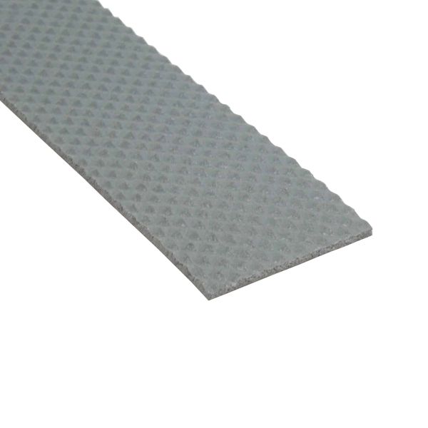 Dolphin Grey Commercial Stair Nosing 70mm x 40mm with Non Slip PVC Insert Tredsafe