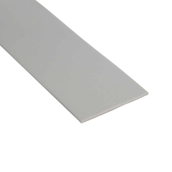 Dolphin Grey Commercial Stair Nosing 71 x 55mm PVC Insert Non Slip Bullnose Trim