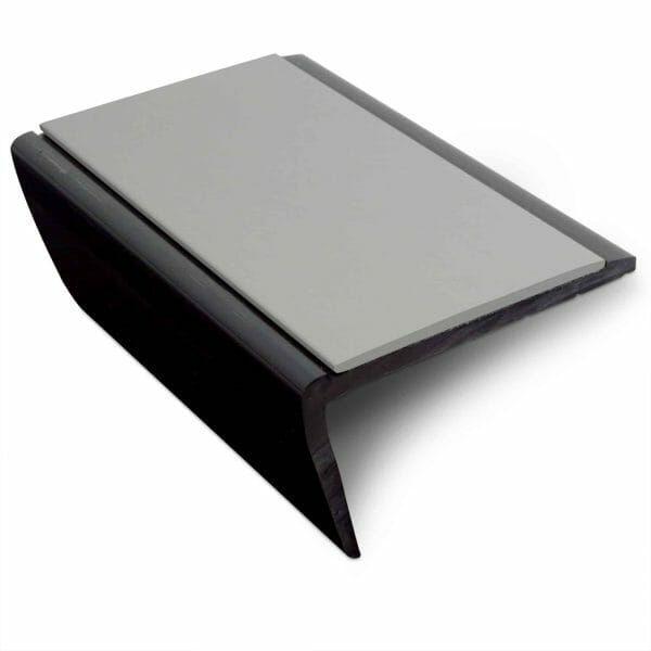Dolphin Grey Slimline Hard Nose PVC Non Slip Stair Nosing 56 x 32.5mm