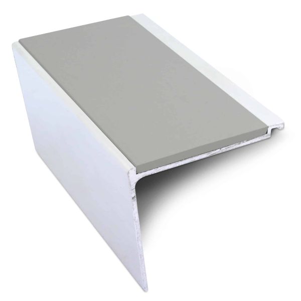 Dolphion Grey Non Slip Commercial Stair Nosing 60mm x 55mm PVC Insert Stair Nosing Edge Protection