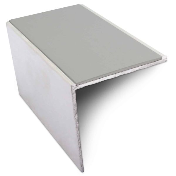 Dophin Grey Non-Slip Commercial Stair Nosing – 56mm x 55mm Aluminium Edge Trim