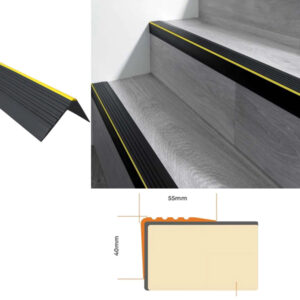 Flexible Anti-Slip PVC Bullnose Stair Nosing – Durable Safety Edge
