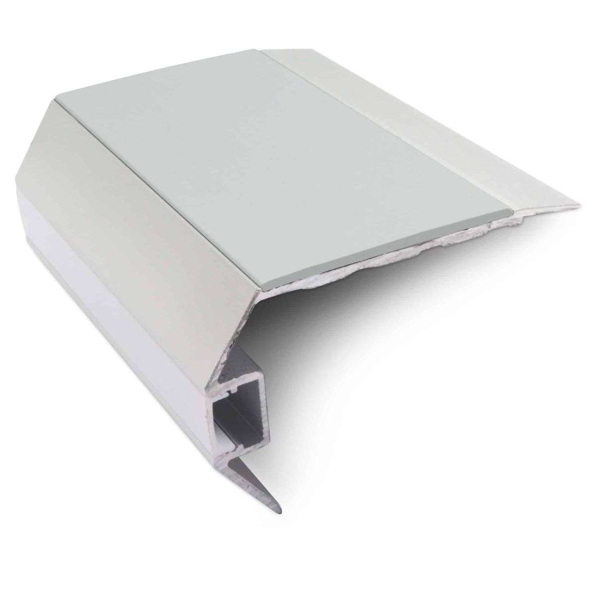 Ice Gey Vision Light Out Aluminium Non Slip Stair Nosing 77.5 x 48.5mm with LED Lighting Edge Trim