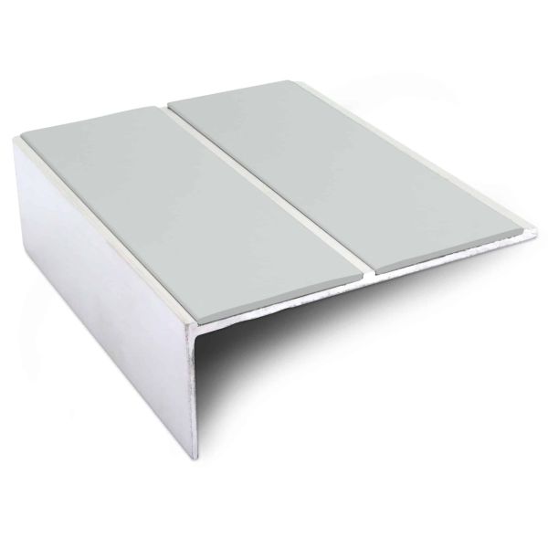 Ice Grey Anti-Slip Commercial Stair Nosing 85mm x 32mm – Aluminium Edge Trim