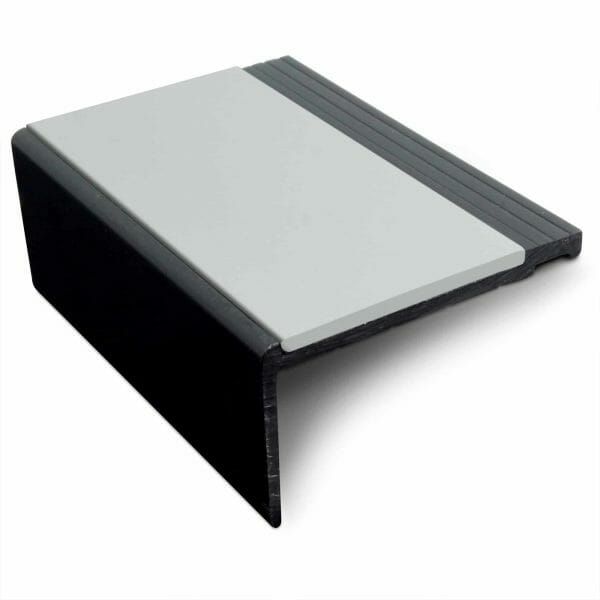 Ice Grey Heavy Duty PVC Non Slip Hard Nose Stair Nosing 60.4mm x 32mm
