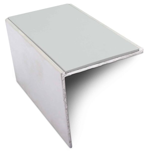 Ice Grey Non-Slip Commercial Stair Nosing – 56mm x 55mm Aluminium Edge Trim
