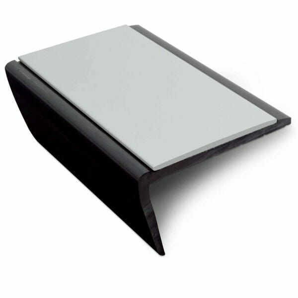 Ice Grey Slimline Hard Nose PVC Non Slip Stair Nosing 56 x 32.5mm