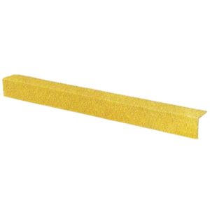 Medium Grit Stair Nosing Cover 70mm x 30mm Anti-Slip - Yellow
