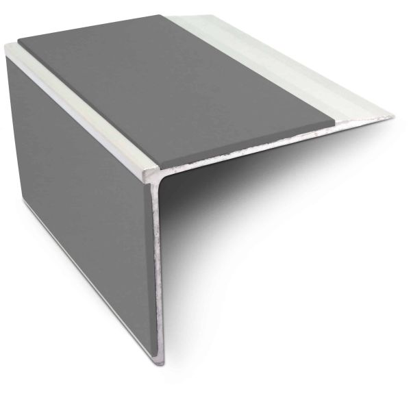 Aluminium Stair Nosing 75mm x 58mm Anti Slip PVC Insert - Image 14