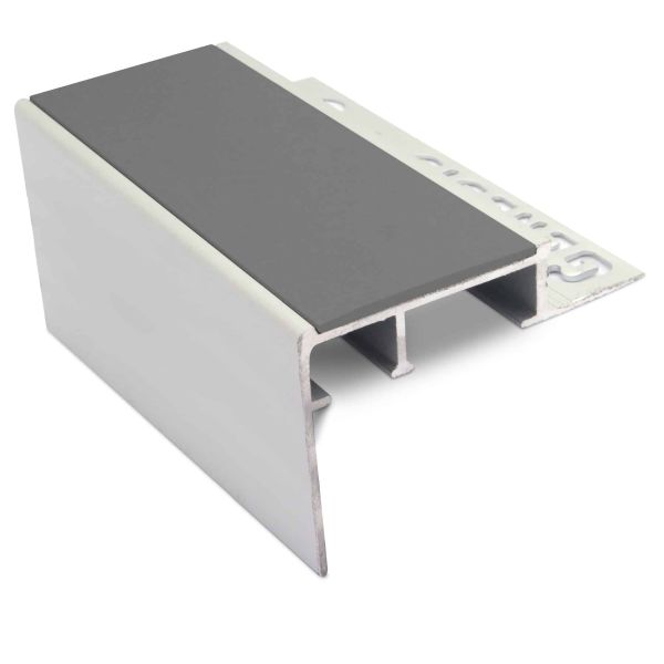 Mid Night grey Heavy-Duty Aluminium Tile-In Nosing – Slip-Resistant Stair Edge Profile