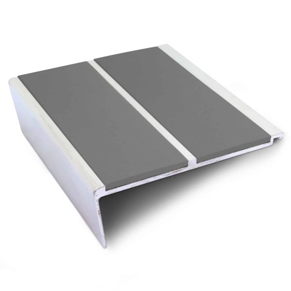 Midnight Grey 91mm x 32mm Commercial Stair Nosing – Non Slip PVC Edge Trim