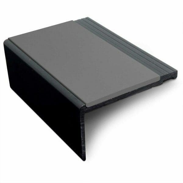 Midnight Grey Heavy Duty PVC Non Slip Hard Nose Stair Nosing 60.4mm x 32mm