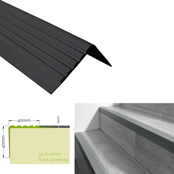 Non Slip Stair Nosing – Bullnose Rubber Angle Edge Trim - Image 4