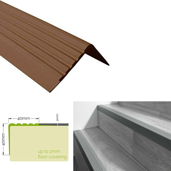 Non Slip Stair Nosing – Bullnose Rubber Angle Edge Trim - Image 3
