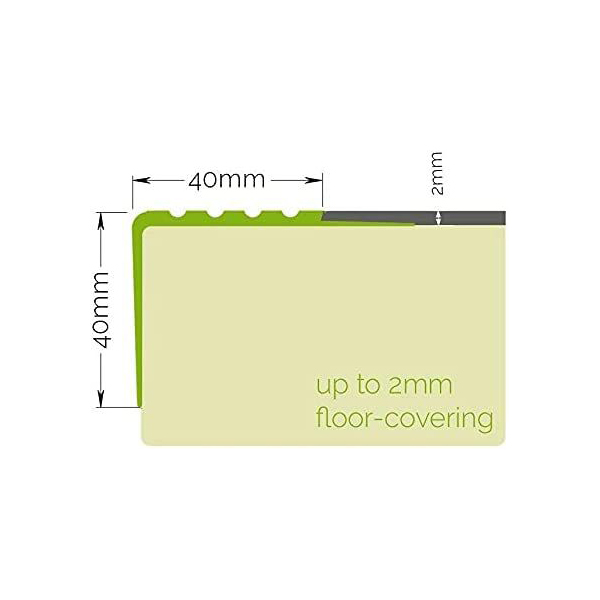 Non Slip Stair Nosing – Bullnose Rubber Angle Edge Trim - Image 2