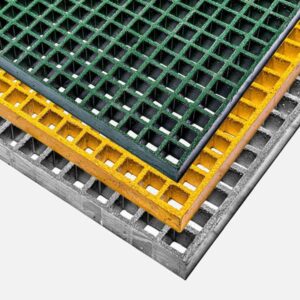 Open-Mesh GRP Grating Panels - 50mm Thick