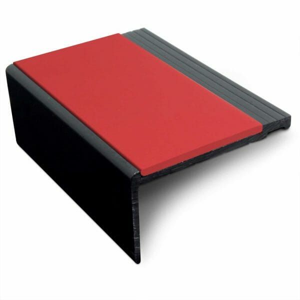 Red Heavy Duty PVC Non Slip Hard Nose Stair Nosing 60.4mm x 32mm