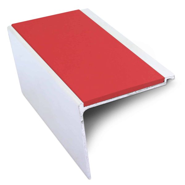 Red Non Slip Commercial Stair Nosing 60mm x 55mm PVC Insert Stair Nosing Edge Protection