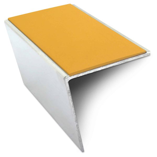 Saffron Commercial Stair Nosing 57 x 55mm PVC Insert Aluminium Anti Slip Trim