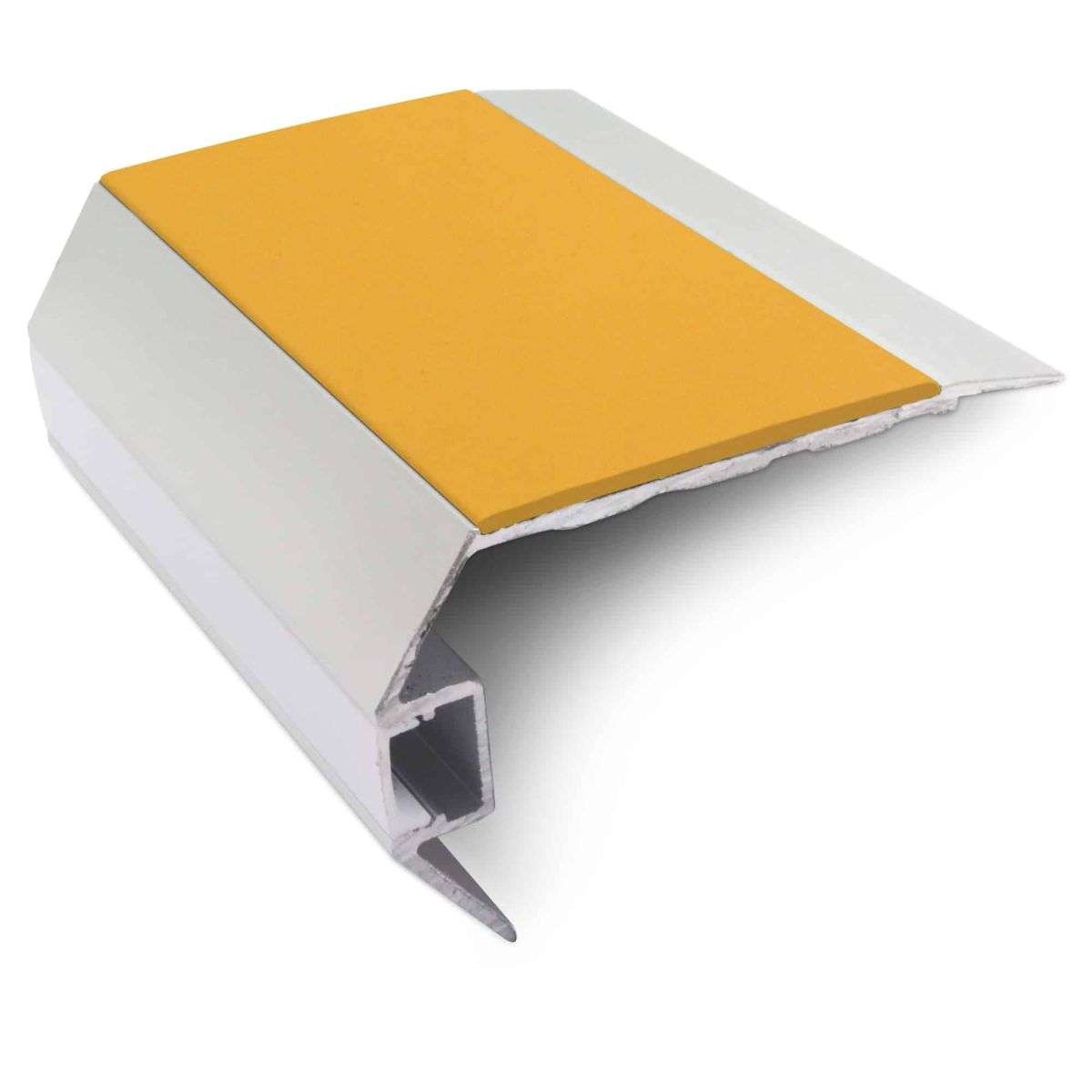 Saffron Vision Light Out Aluminium Non Slip Stair Nosing 77.5 x 48.5mm with LED Lighting Edge Trim