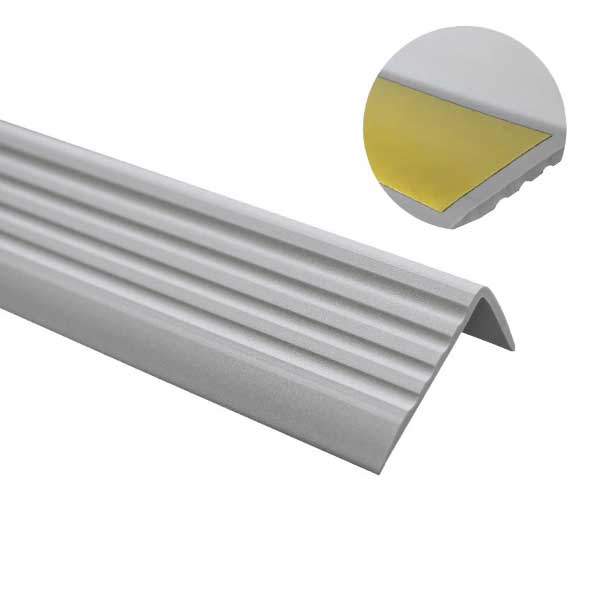 Self Adhesive Stair Edge Nosing – Bullnose Step Edging Trim Silvere
