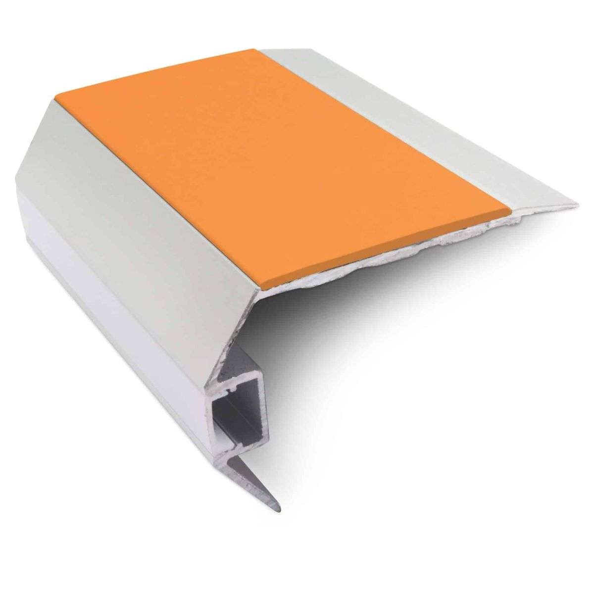 Tangerine Vision Light Out Aluminium Non Slip Stair Nosing 77.5 x 48.5mm with LED Lighting Edge Trim