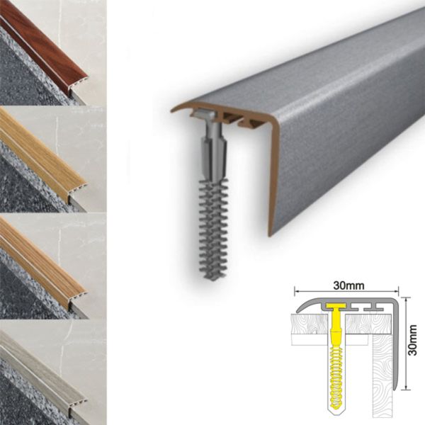 UPVC Stair Nosing Trim for Stair Treads - 30mm x 30mm
