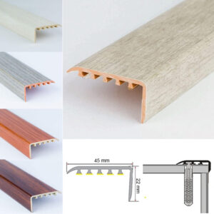 UPVC Stair Nosing Wooden Edge Protection For Wooden Floor