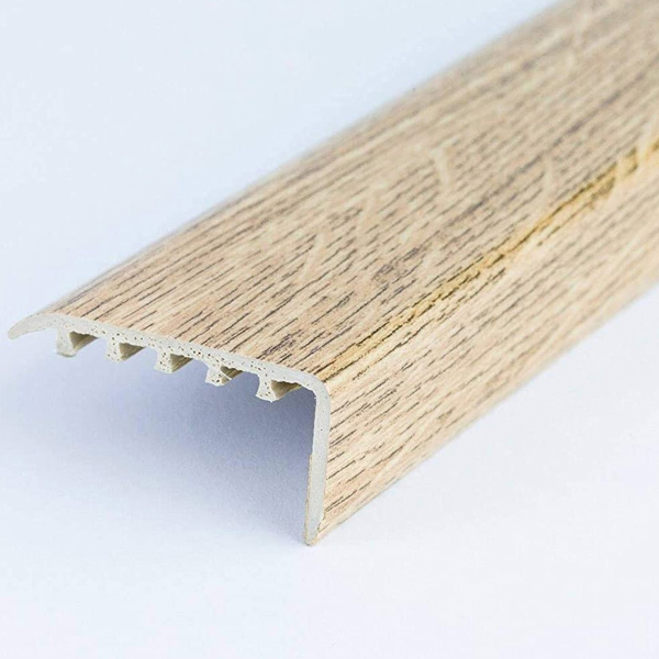 UPVC Stair Nosing Wooden Edge Protection For Wooden Floor Natural Oak