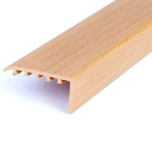 UPVC Stair Nosing Wooden Edge Protection For Wooden Floor bEECH