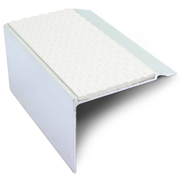 White Tredsafe Non-Slip Stair Nosing 72 x 55 mm – Durable & Safe Steps