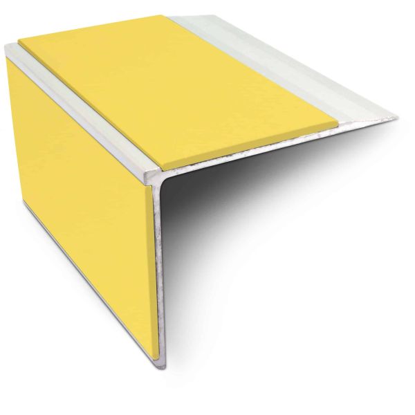 Aluminium Stair Nosing 75mm x 58mm Anti Slip PVC Insert - Image 4