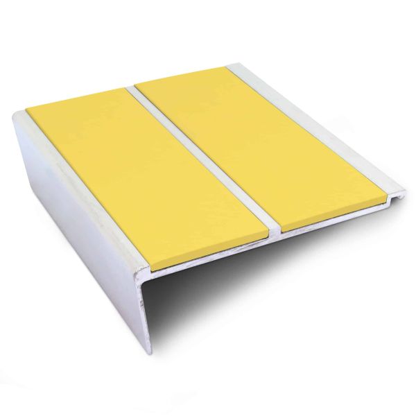 Yellow 91mm x 32mm Commercial Stair Nosing – Non Slip PVC Edge Trim